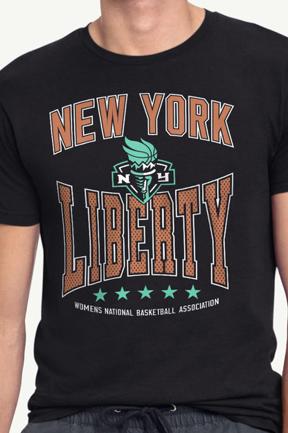 Starter MENS WNBA NEW YORK LIBERTY CENTER SQUEEZE T SHIRT