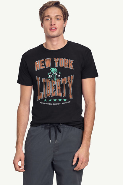 Starter MENS WNBA NEW YORK LIBERTY CENTER SQUEEZE T SHIRT