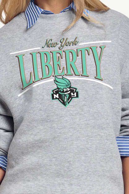 Starter WOMENS WNBA NEW YORK LIBERTY ARCH SWEATSHIRT