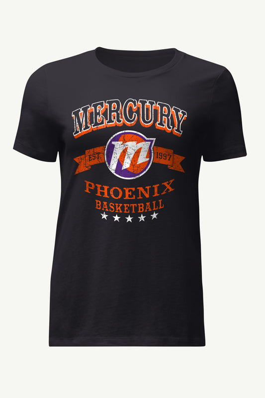 Starter WOMENS WNBA PHOENIX MERCURY BLEACHERS & BANNER T SHIRT