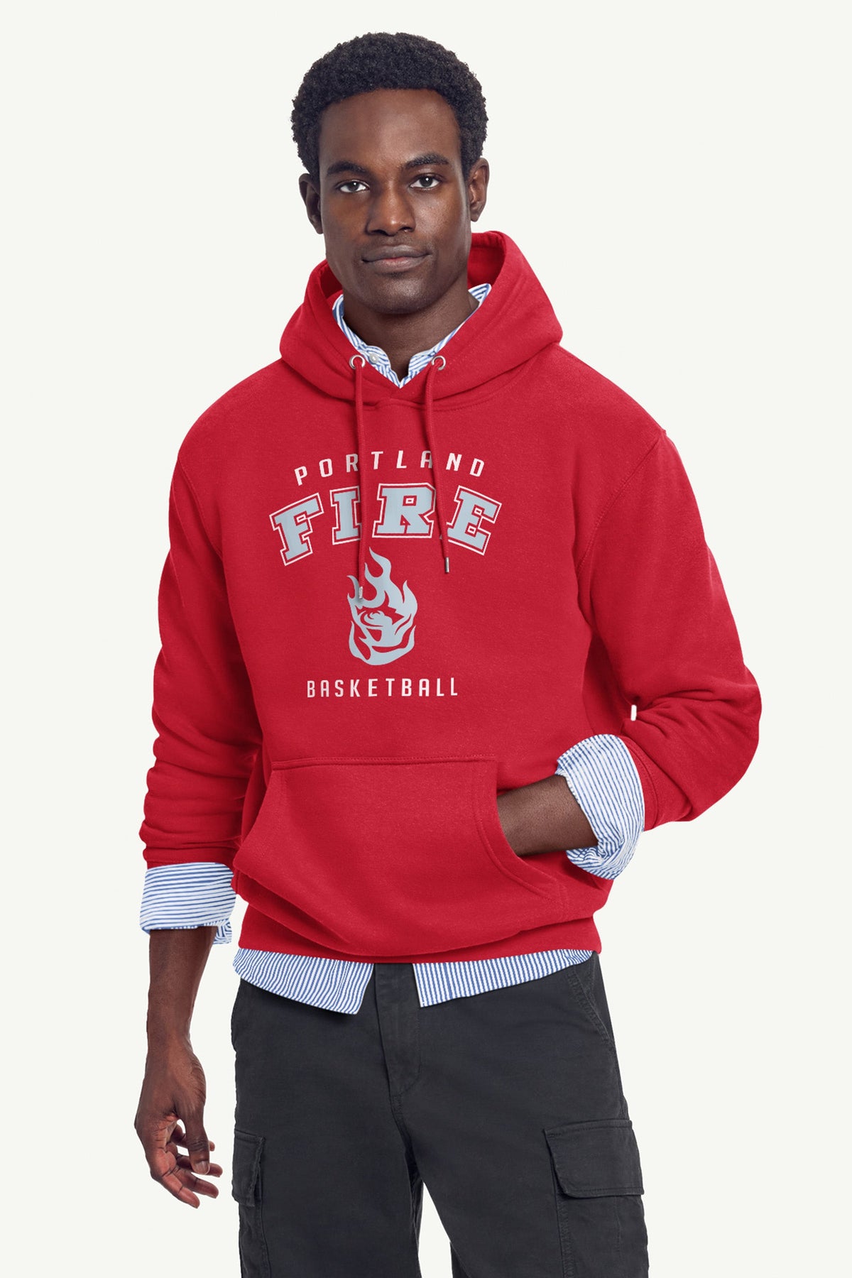 Starter MENS PORTLAND FIRE LOGO HOODIE