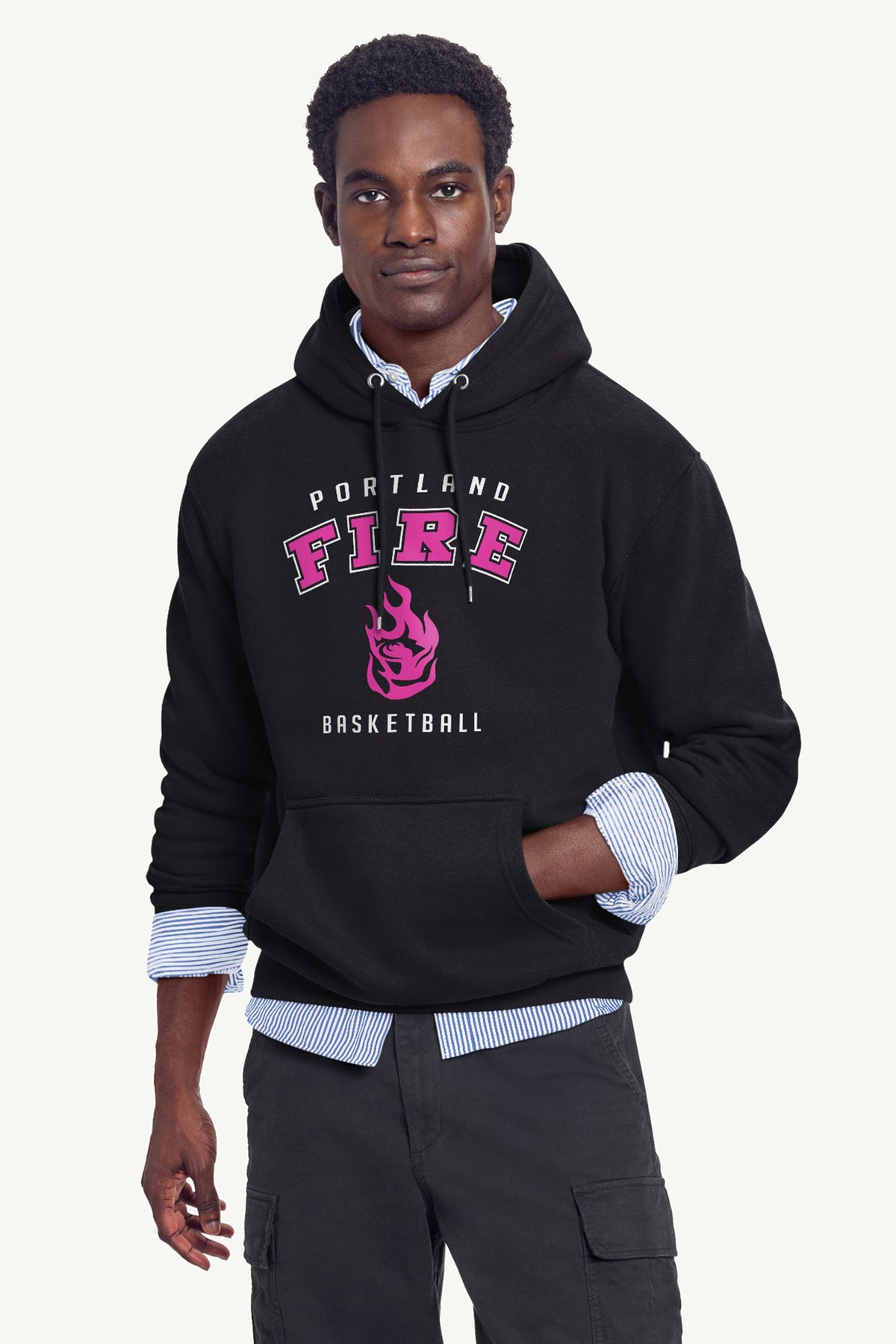 Starter MENS PORTLAND FIRE LOGO HOODIE