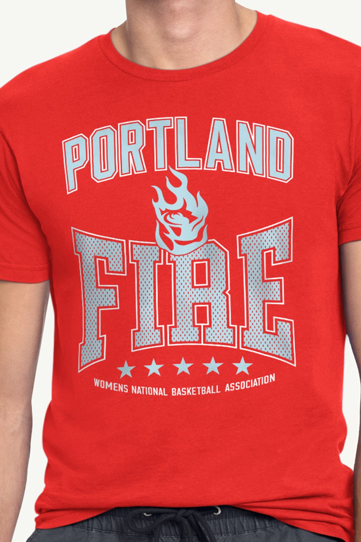 Starter MENS WNBA PORTLAND FIRE CENTER SQUEEZE T SHIRT