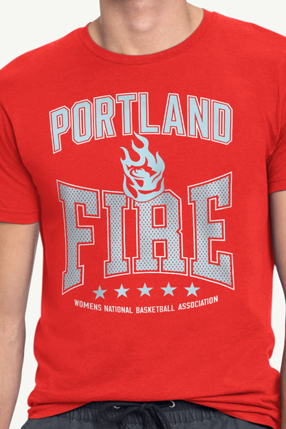 Starter MENS WNBA PORTLAND FIRE CENTER SQUEEZE T SHIRT