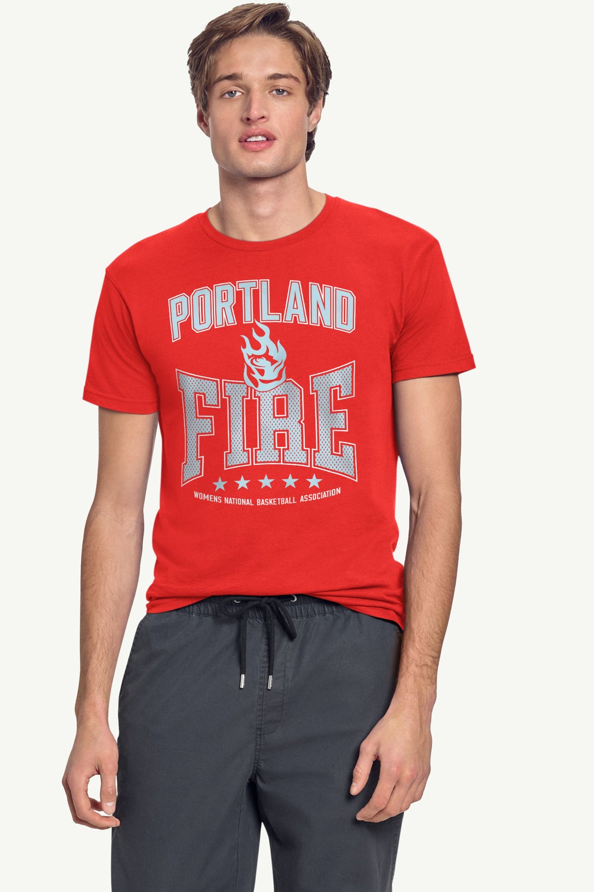 Starter MENS WNBA PORTLAND FIRE CENTER SQUEEZE T SHIRT