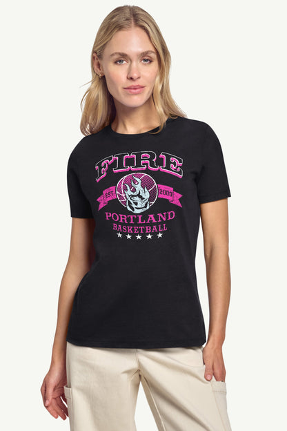 Starter WOMENS WNBA PORTLAND FIRE BLEACHERS & BANNER T SHIRT