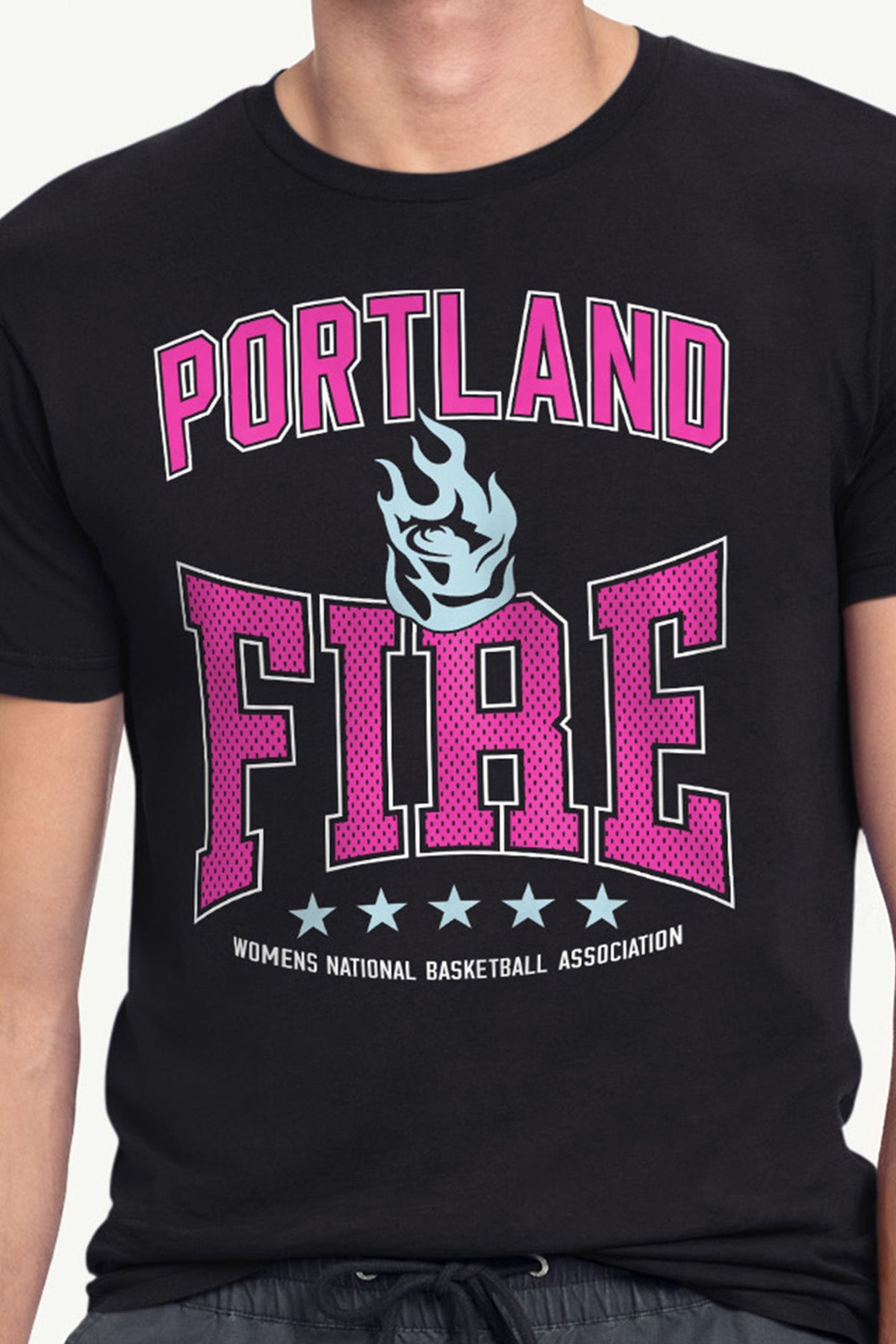 Starter MENS WNBA PORTLAND FIRE CENTER SQUEEZE T SHIRT