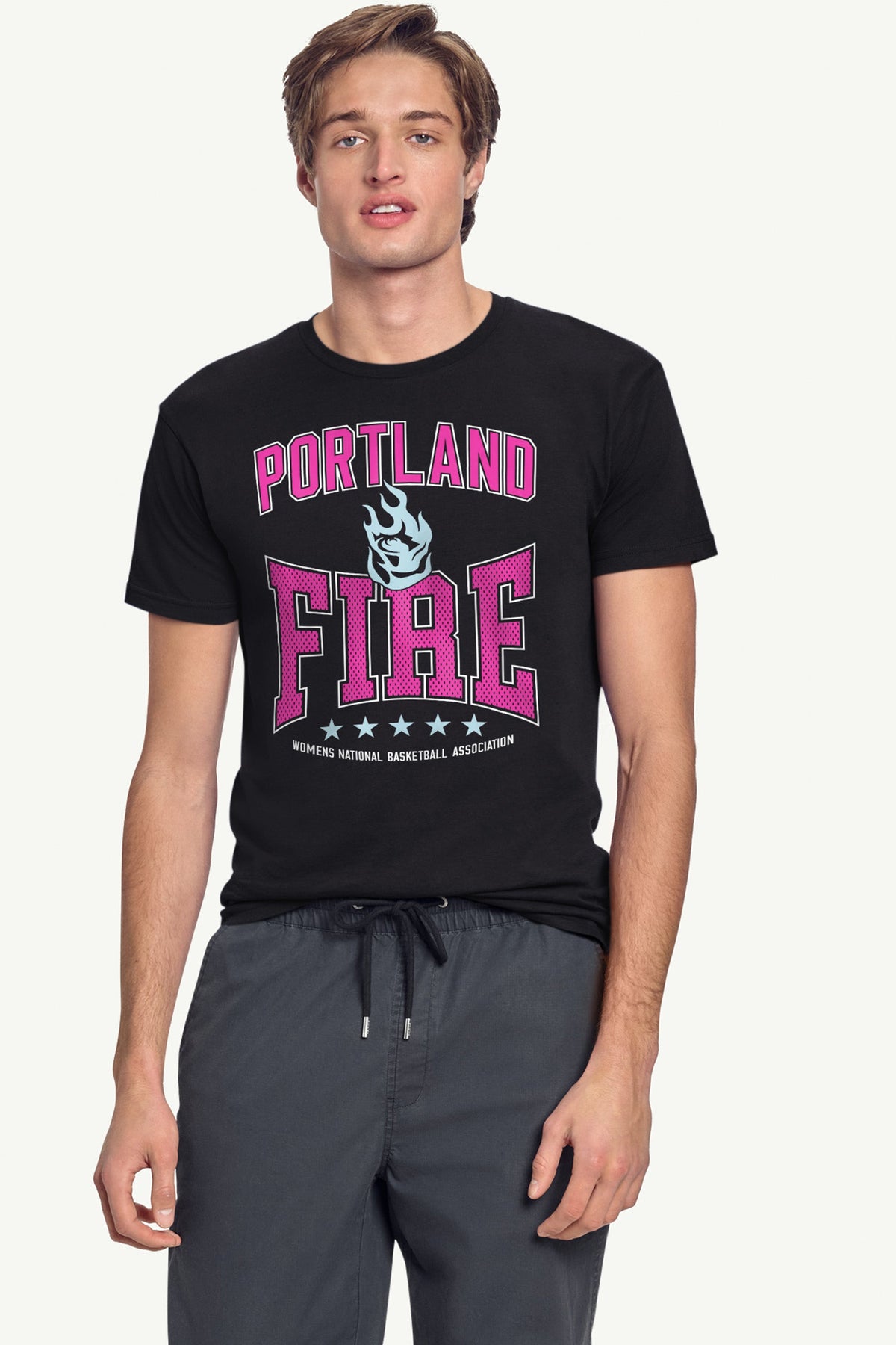 Starter MENS WNBA PORTLAND FIRE CENTER SQUEEZE T SHIRT