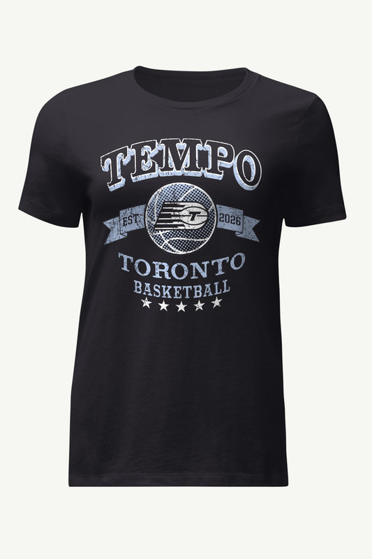 Starter WOMENS WNBA TORONTO TEMPO BLEACHERS & BANNER T SHIRT