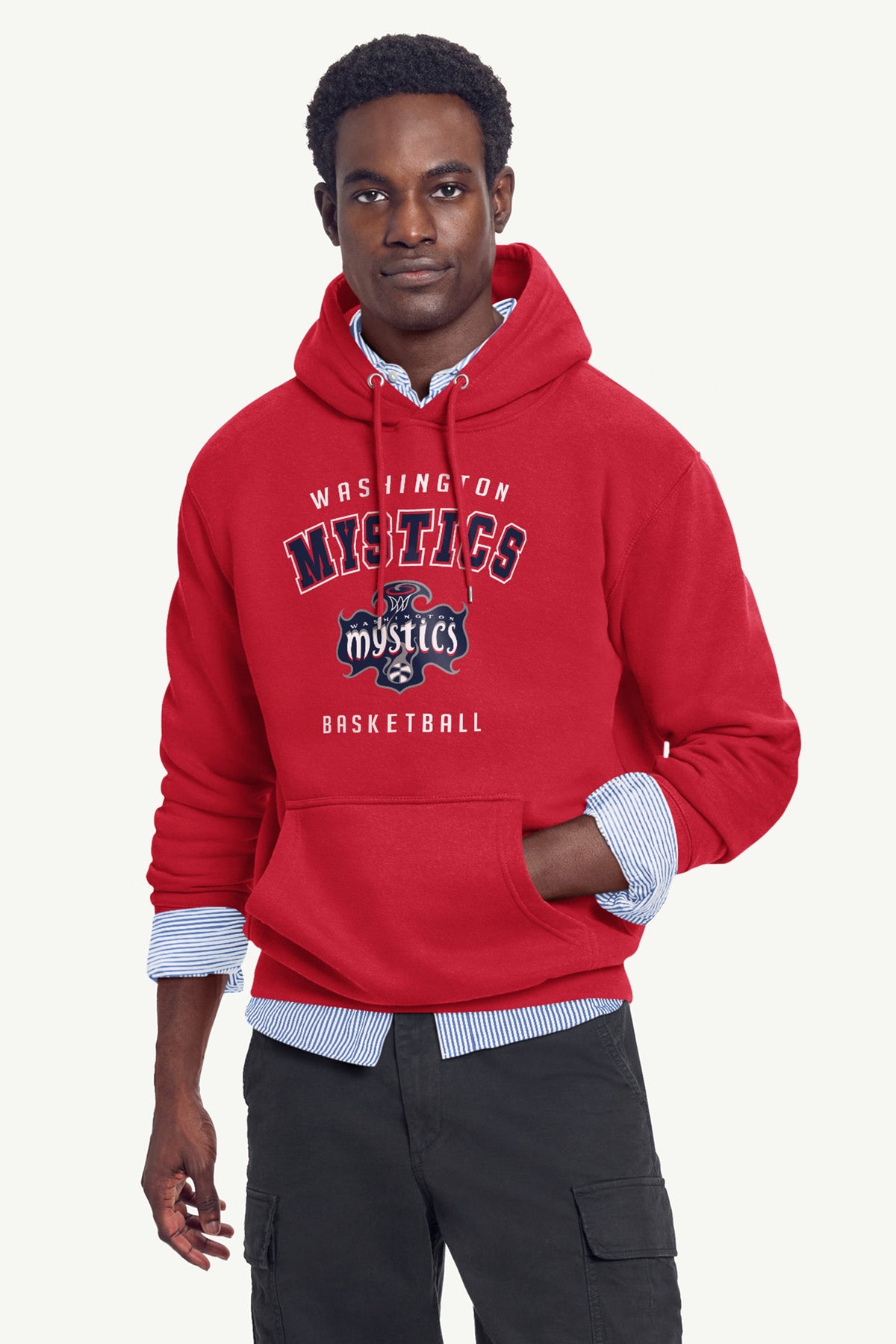 Starter MENS WASHINGTON MYSTICS LOGO HOODIE