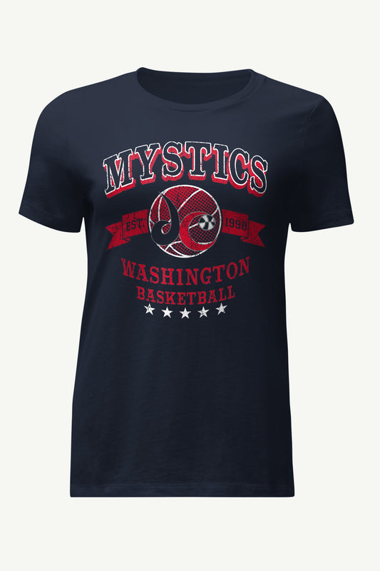 Starter WOMENS WNBA WASHINGTON MYSTICS  BLEACHERS & BANNER T SHIRT