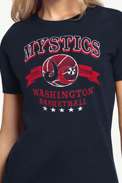 Starter WOMENS WNBA WASHINGTON MYSTICS  BLEACHERS & BANNER T SHIRT