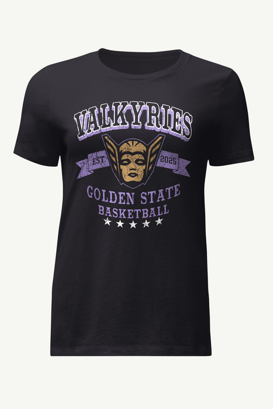 Starter WOMENS WNBA GOLDEN STATE VALKYRIES BLEACHERS & BANNER T SHIRT