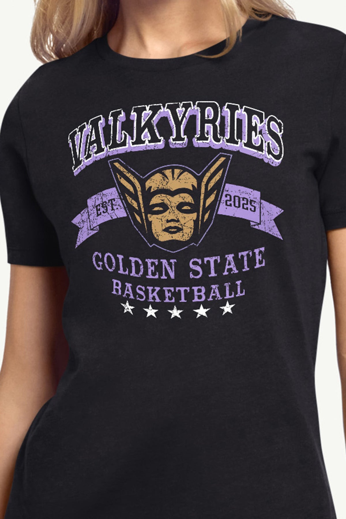 Starter WOMENS WNBA GOLDEN STATE VALKYRIES BLEACHERS & BANNER T SHIRT