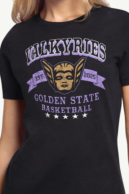 Starter WOMENS WNBA GOLDEN STATE VALKYRIES BLEACHERS & BANNER T SHIRT