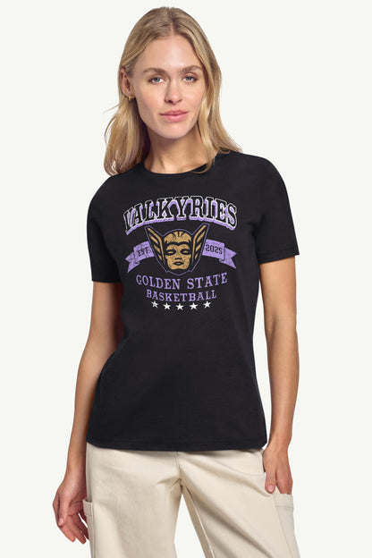 Starter WOMENS WNBA GOLDEN STATE VALKYRIES BLEACHERS & BANNER T SHIRT