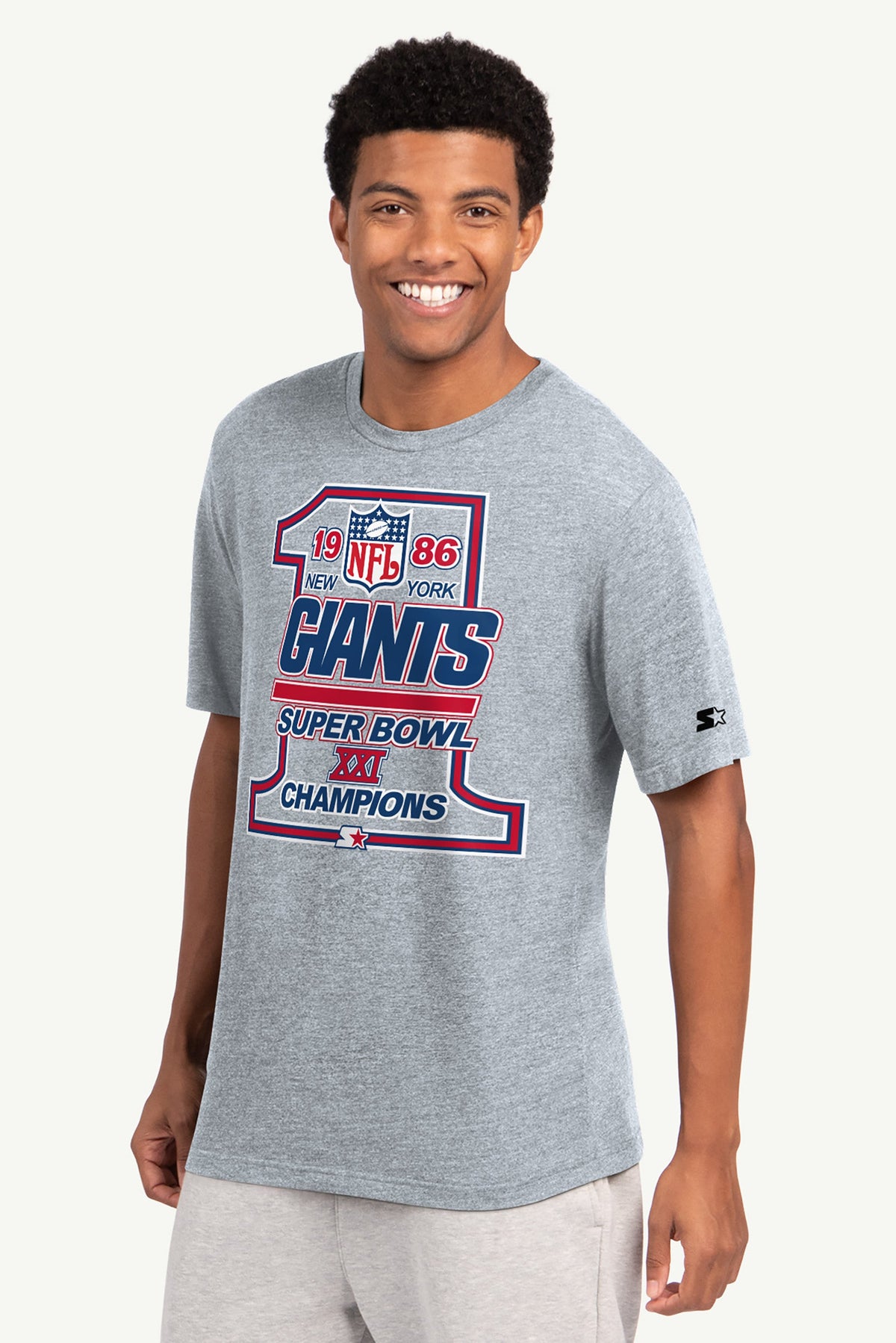 Starter MENS NEW YORK GIANTS 40TH ANNIVERSARY T SHIRT
