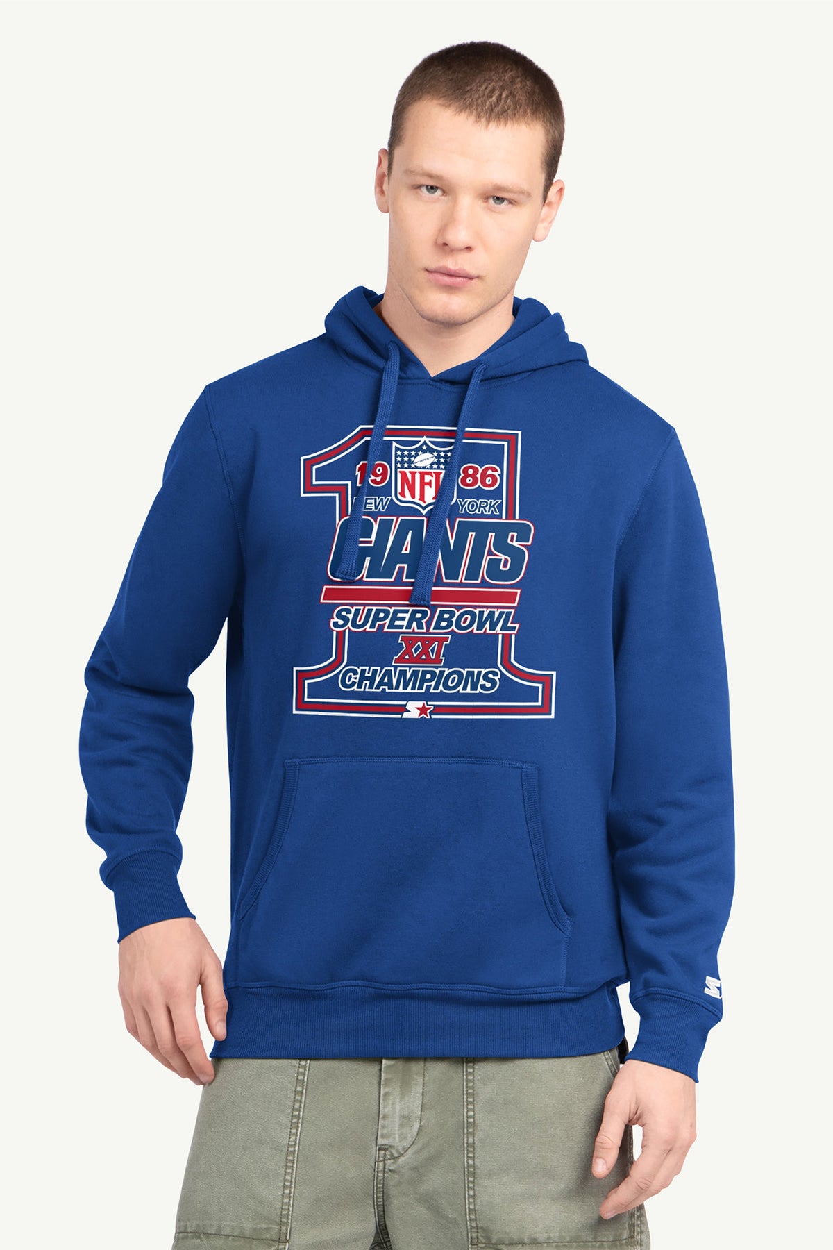 Starter MENS NEW YORK GIANTS 40TH ANNIVERSARY HOODIE