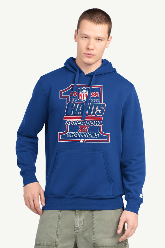 Starter MENS NEW YORK GIANTS 40TH ANNIVERSARY HOODIE