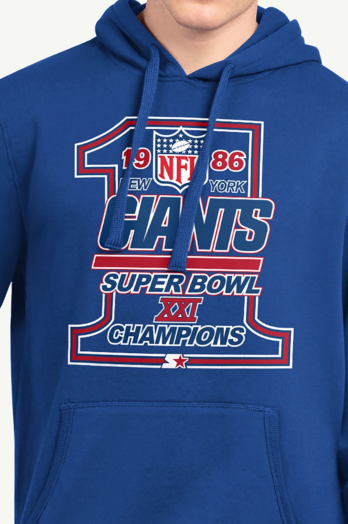 Starter MENS NEW YORK GIANTS 40TH ANNIVERSARY HOODIE
