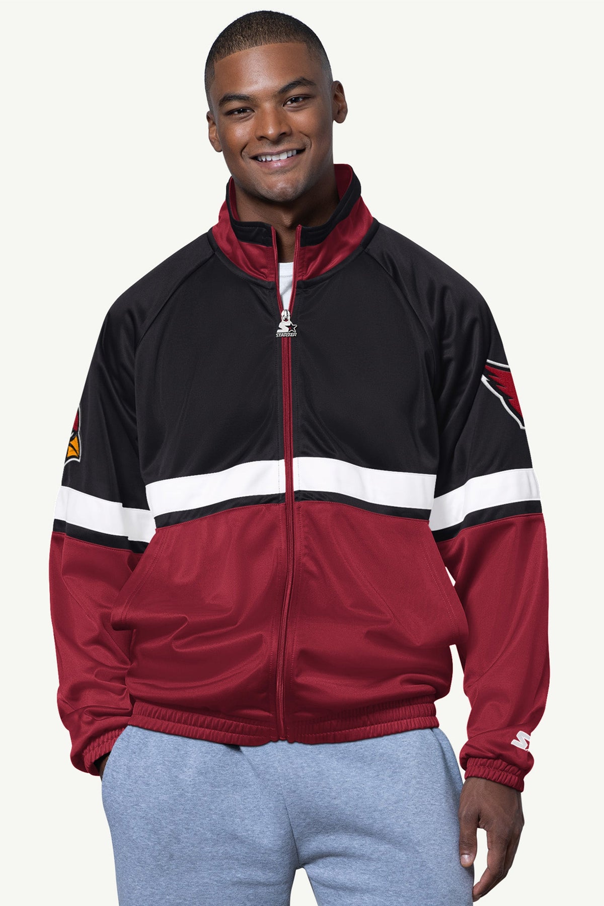 Starter MENS ARIZONA CARDINALS VETERAN TRACK JACKET