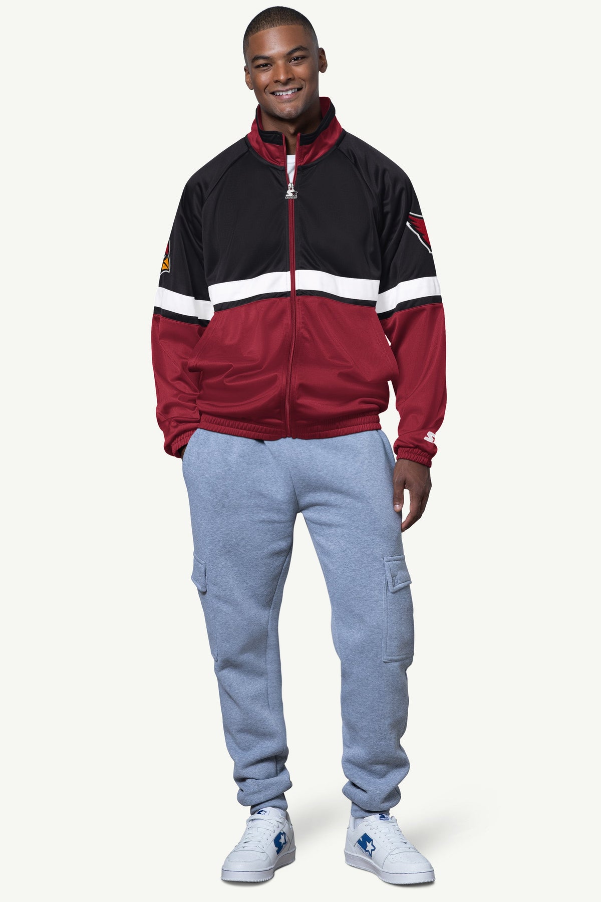 Starter MENS ARIZONA CARDINALS VETERAN TRACK JACKET