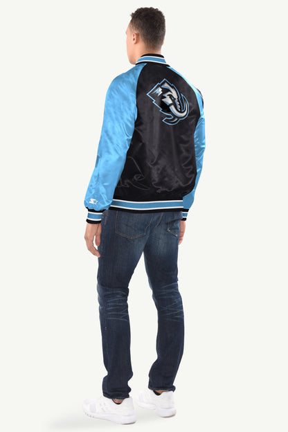 Starter MENS UTAH MAMMOTH INDUCTEE SATIN VARSITY JACKET