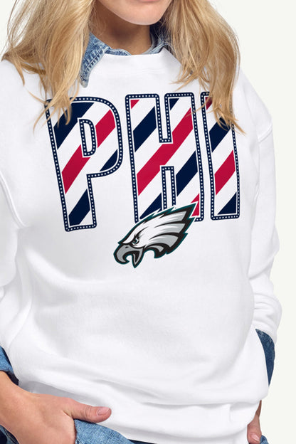 Starter WOMENS PHILADELPHIA EAGLES STARS AND STRIPES SWEATSHIRT