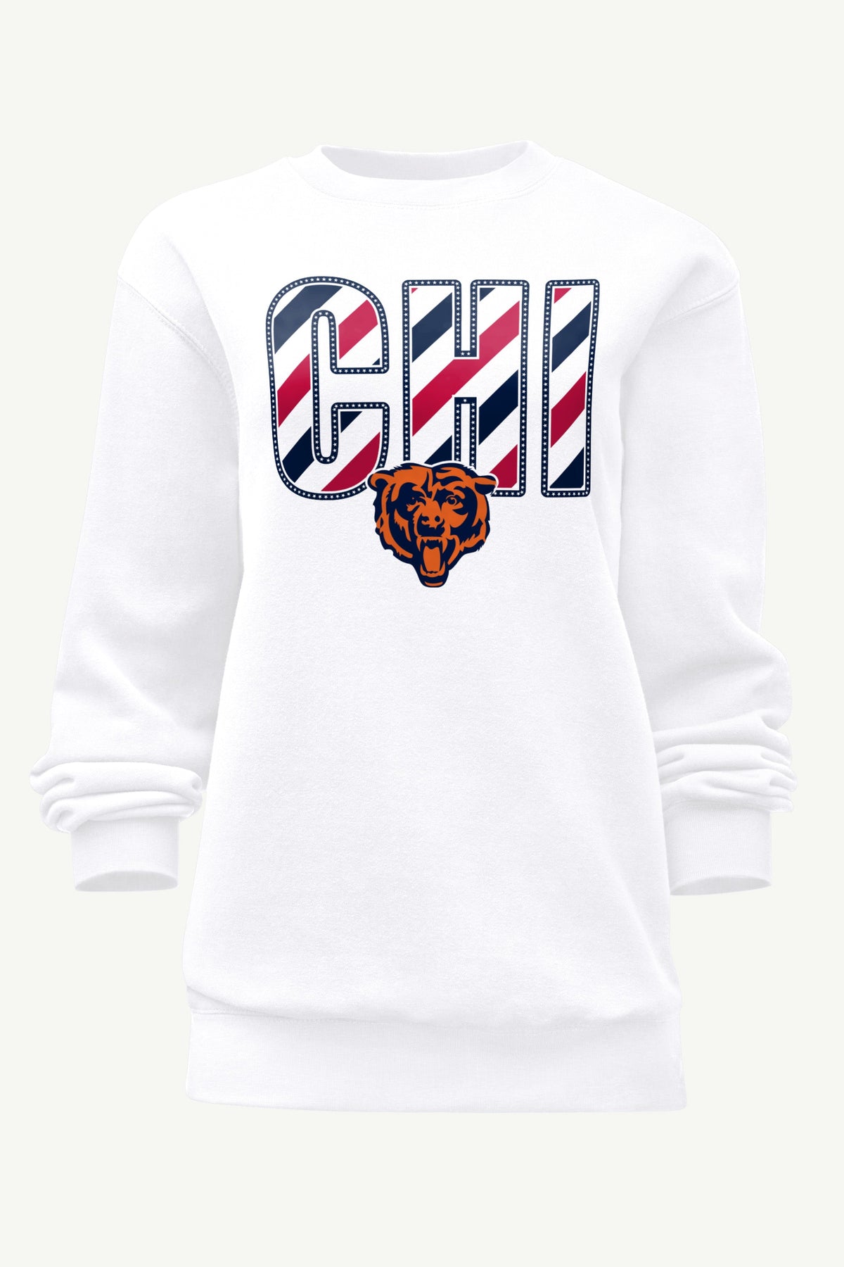 Starter WOMENS CHICAGO BEARS STARS AND STRIPES SWEATSHIRT