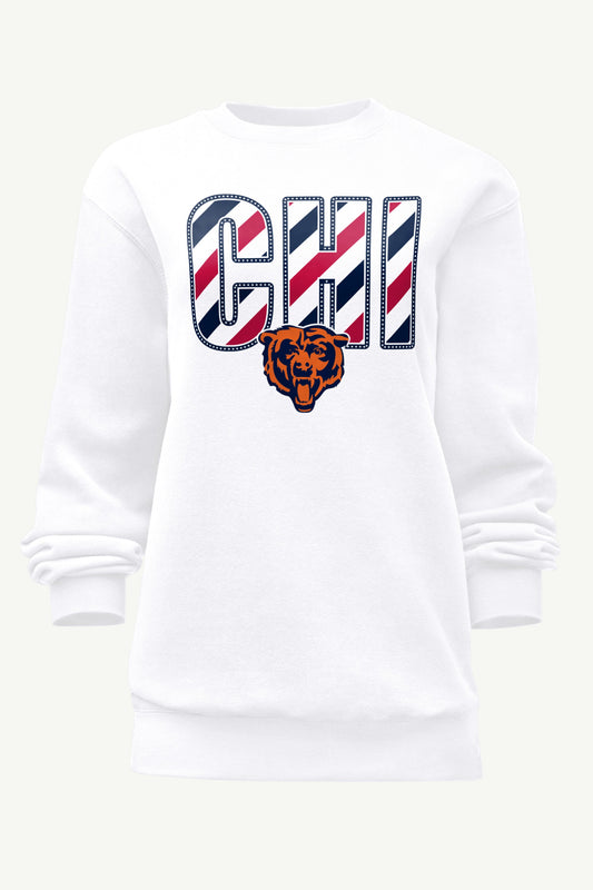Starter WOMENS CHICAGO BEARS STARS AND STRIPES SWEATSHIRT