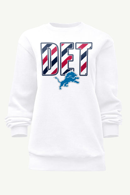Starter WOMENS DETROIT LIONS STARS AND STRIPES SWEATSHIRT
