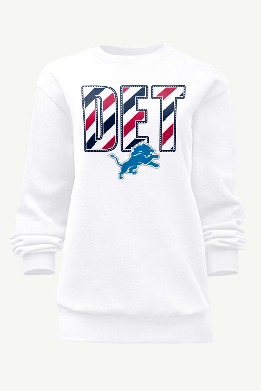 Starter WOMENS DETROIT LIONS STARS AND STRIPES SWEATSHIRT