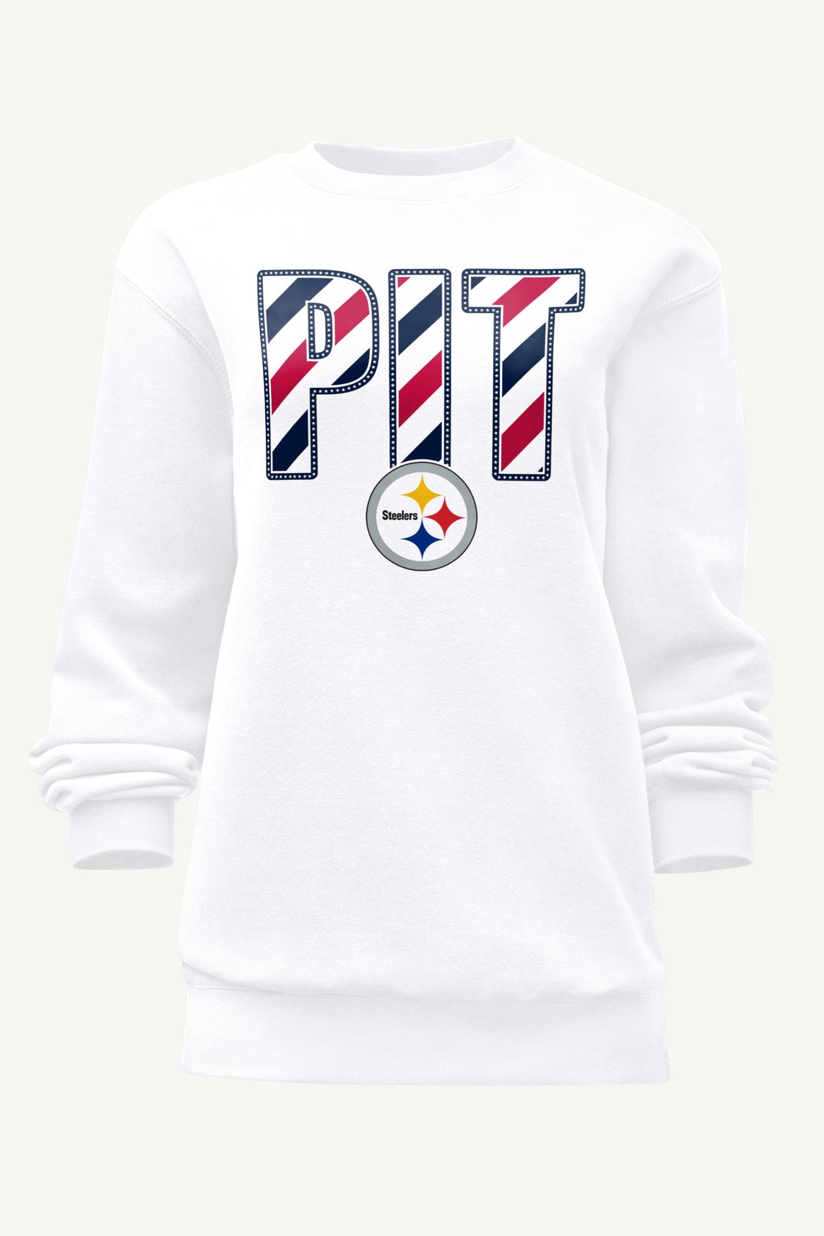Starter WOMENS PITTSBURGH STEELERS STARS AND STRIPES SWEATSHIRT
