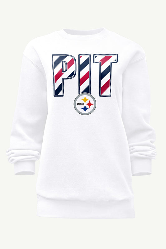 Starter WOMENS PITTSBURGH STEELERS STARS AND STRIPES SWEATSHIRT