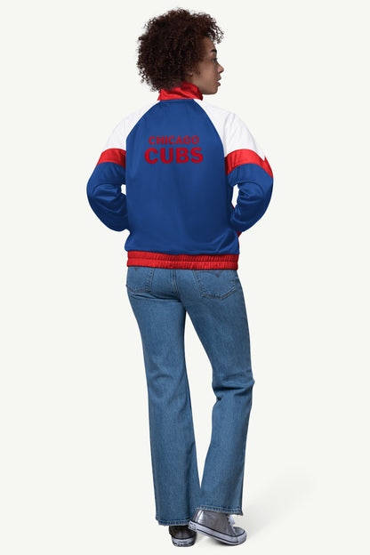 Starter WOMENS CHICAGO CUBS TEAMWORK TRACK JACKET