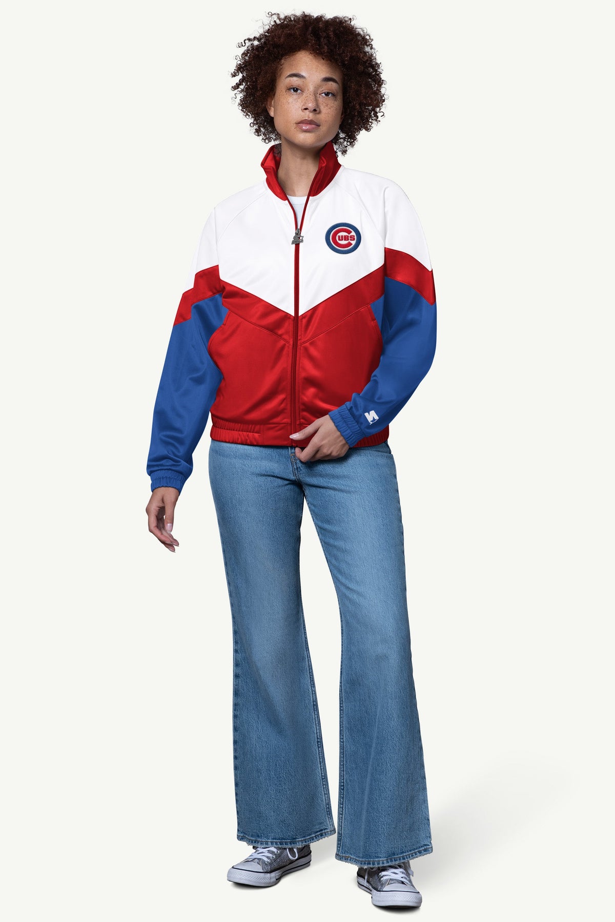 Starter WOMENS CHICAGO CUBS TEAMWORK TRACK JACKET
