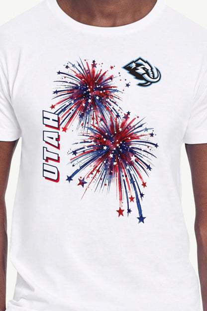 Starter MENS UTAH MAMMOTH AMERICAN SPARKS SHORT SLEEVE T SHIRT