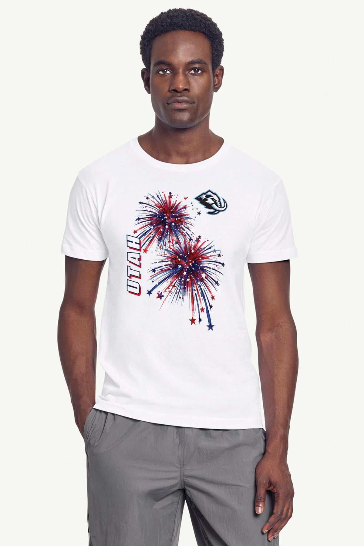 Starter MENS UTAH MAMMOTH AMERICAN SPARKS SHORT SLEEVE T SHIRT