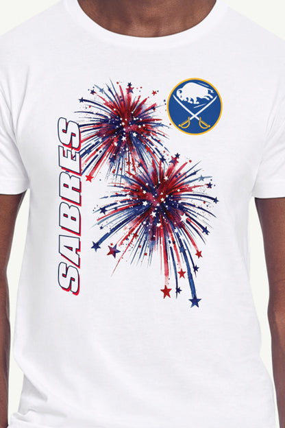 Starter MENS BUFFALO SABRES AMERICAN SPARKS SHORT SLEEVE T SHIRT