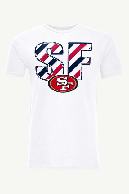 Starter MENS SAN FRANCISCO 49ERS STARS AND STRIPES T SHIRT