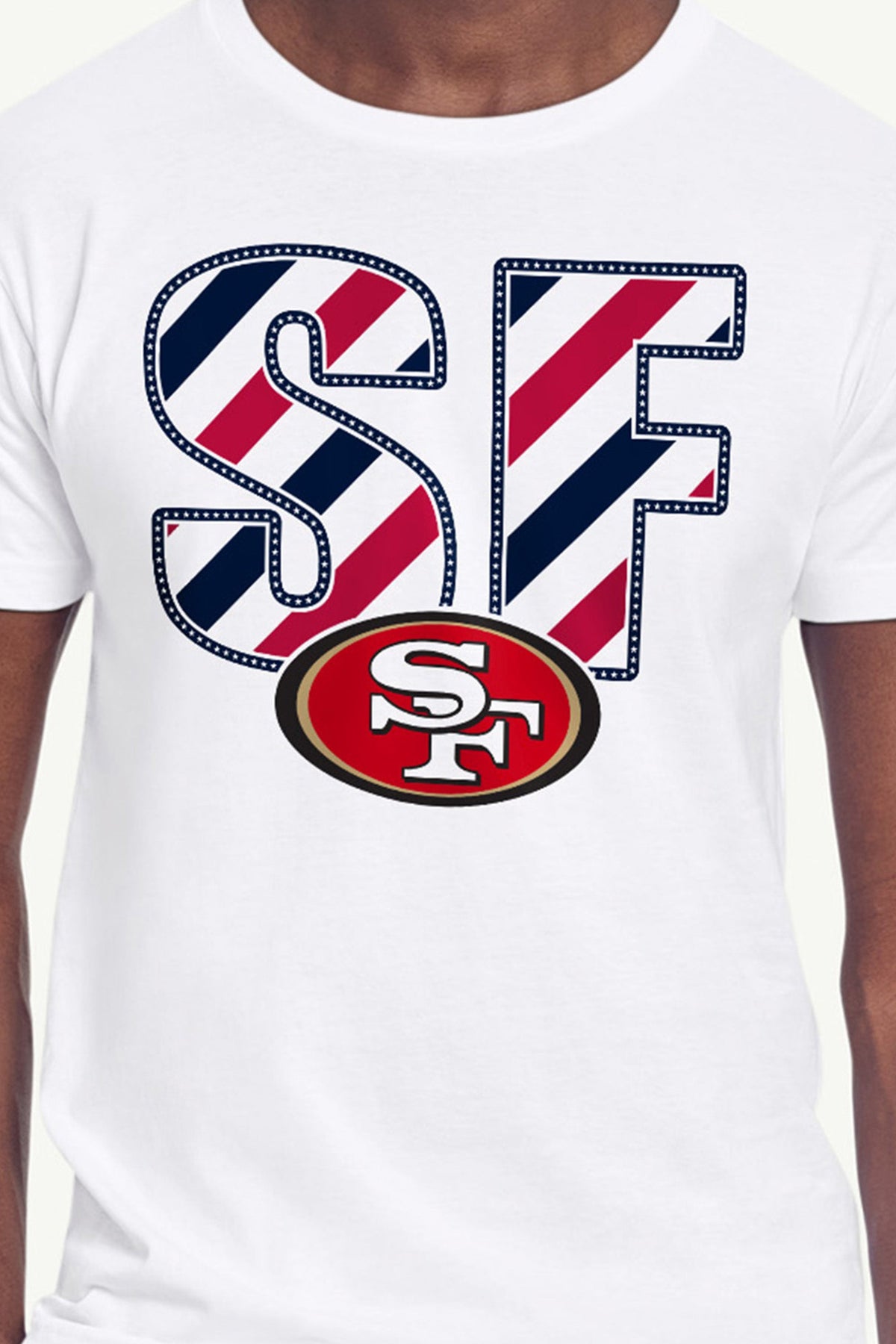 Starter MENS SAN FRANCISCO 49ERS STARS AND STRIPES T SHIRT