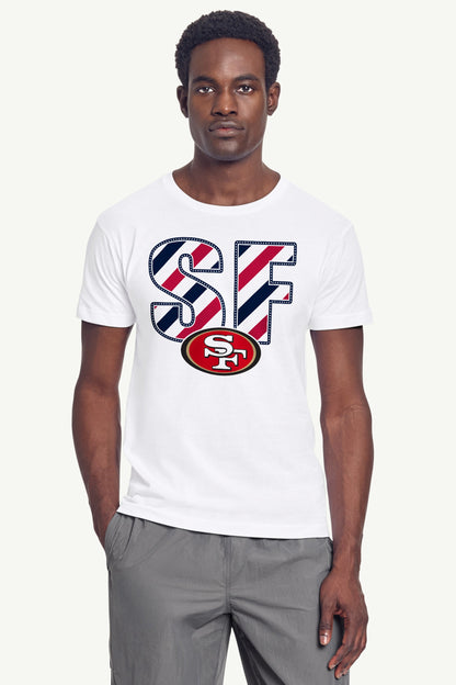 Starter MENS SAN FRANCISCO 49ERS STARS AND STRIPES T SHIRT