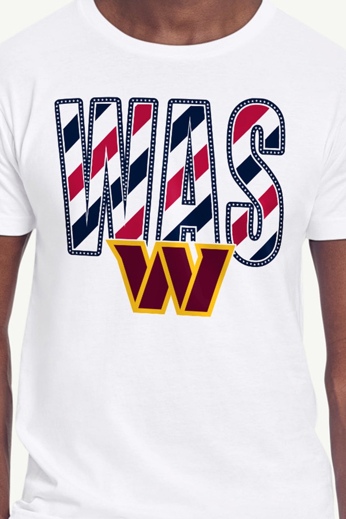 Starter MENS WASHINGTON COMMANDERS STARS AND STRIPES T SHIRT