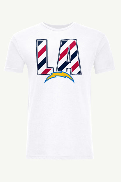 Starter MENS LOS ANGELES CHARGERS STARS AND STRIPES T SHIRT