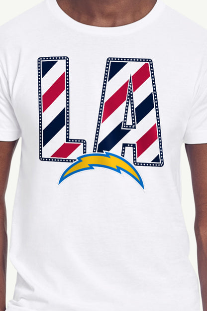 Starter MENS LOS ANGELES CHARGERS STARS AND STRIPES T SHIRT