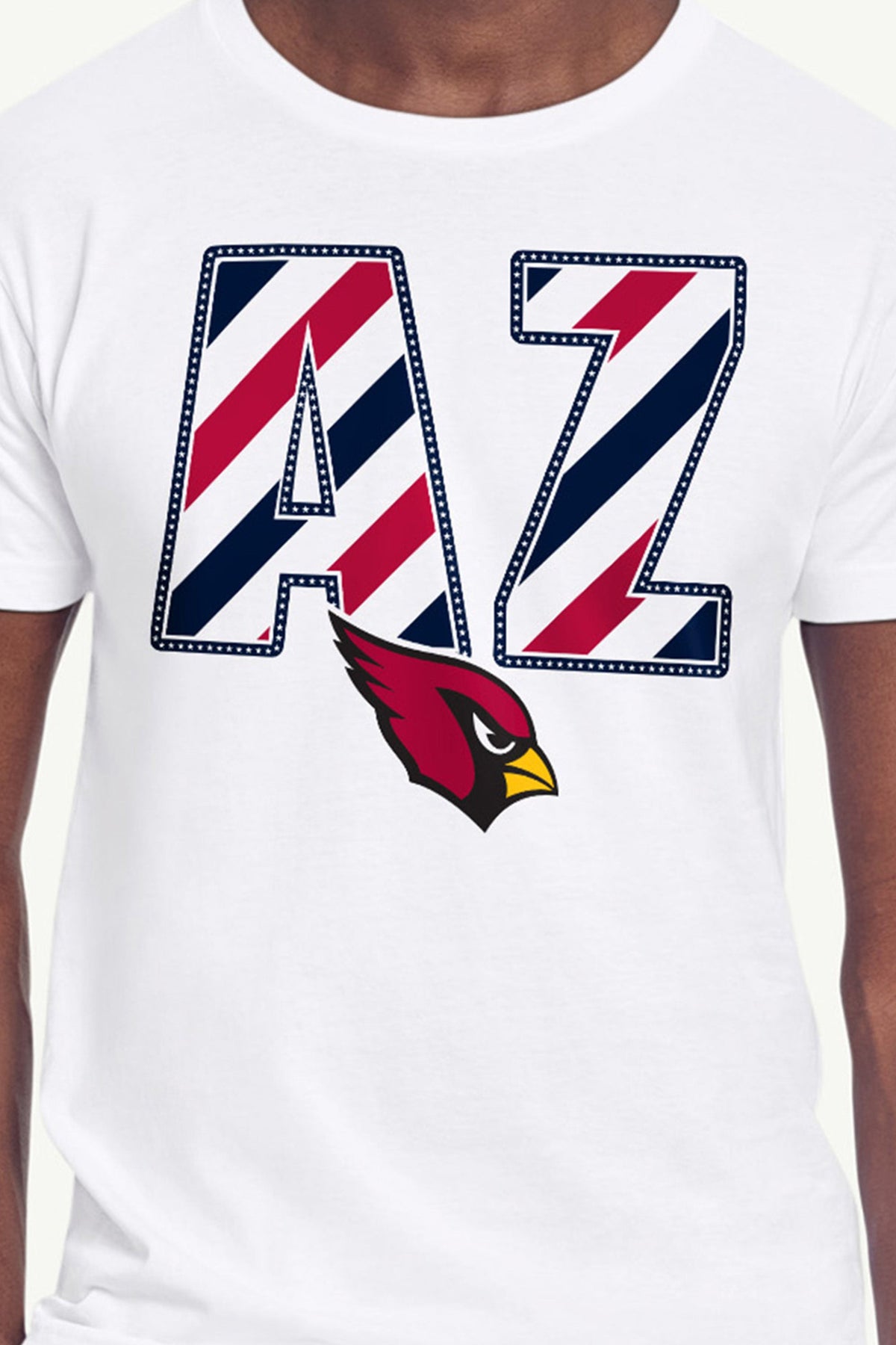 Starter MENS ARIZONA CARDINALS STARS AND STRIPES T SHIRT