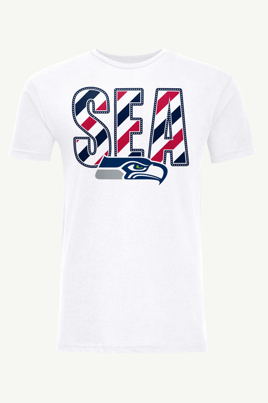 Starter MENS SEATTLE SEAHAWKS STARS AND STRIPES T SHIRT