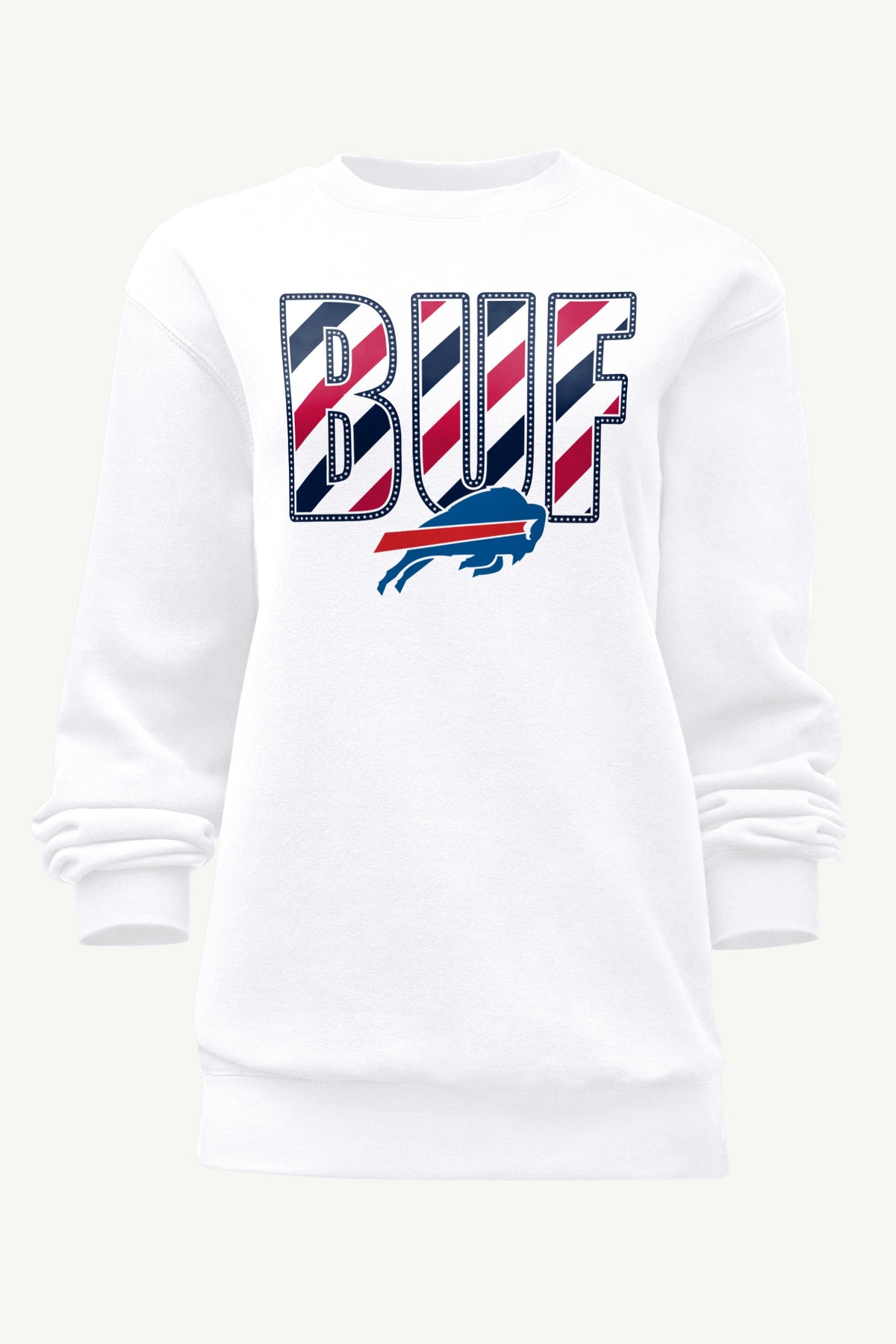 Starter WOMENS BUFFALO BILLS STARS AND STRIPES SWEATSHIRT