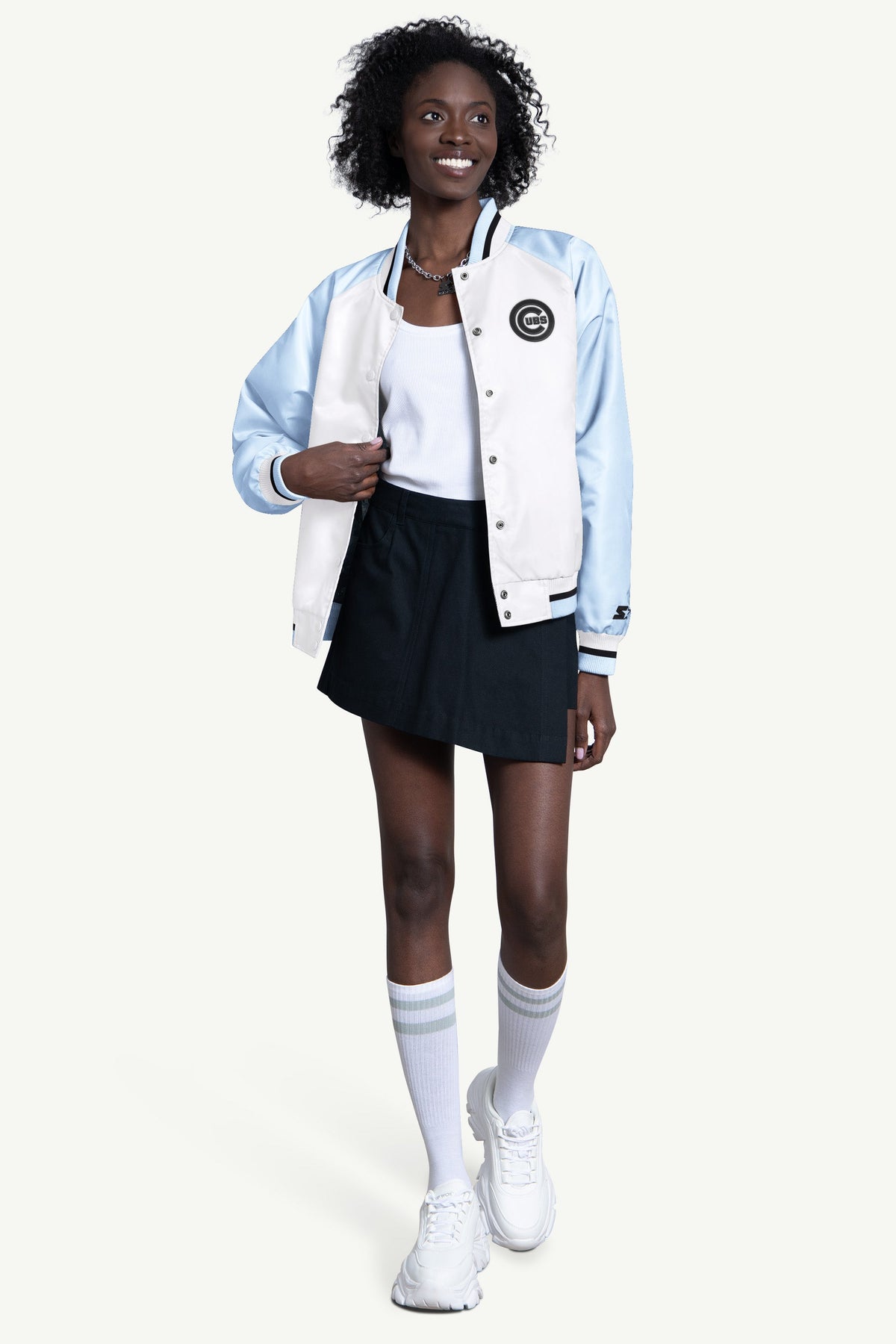 Starter WOMENS CHICAGO CUBS BLITZ VARSITY JACKET