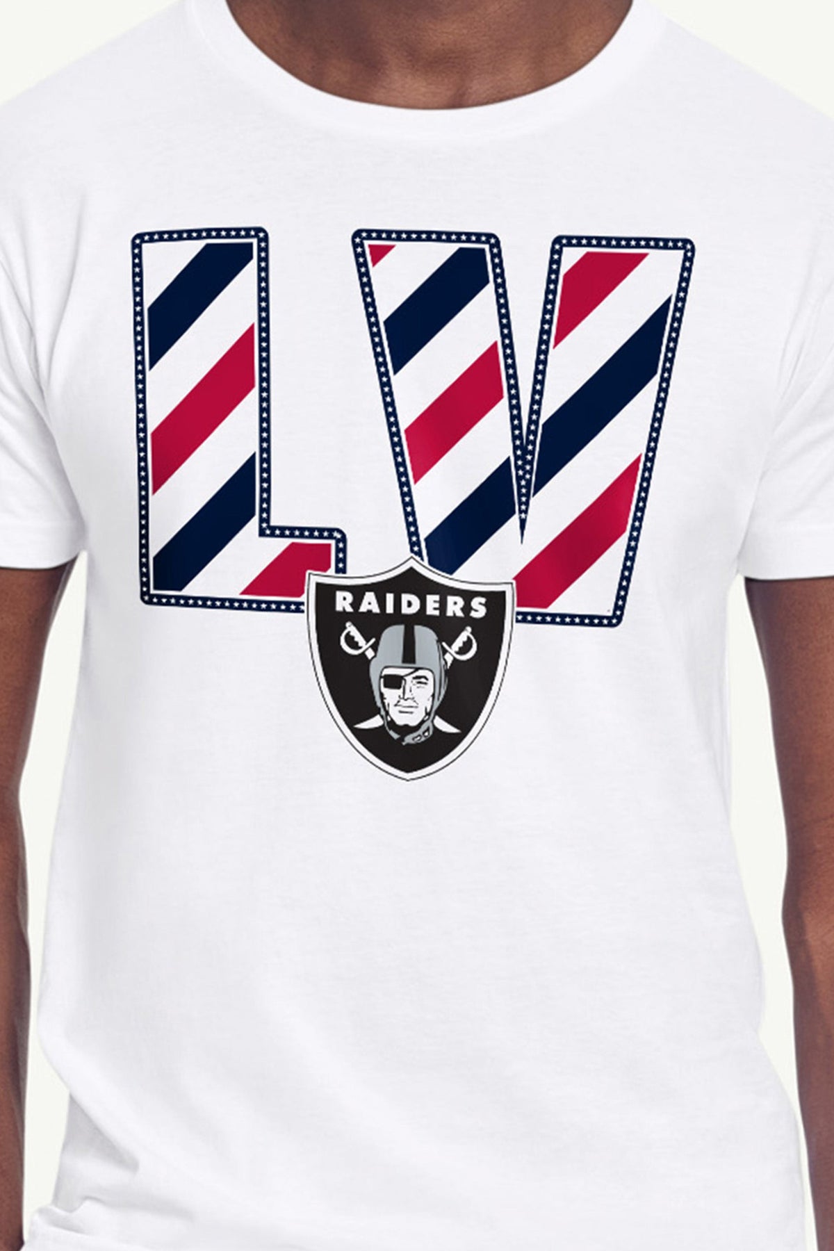 Starter MENS LAS VEGAS RAIDERS STARS AND STRIPES T SHIRT